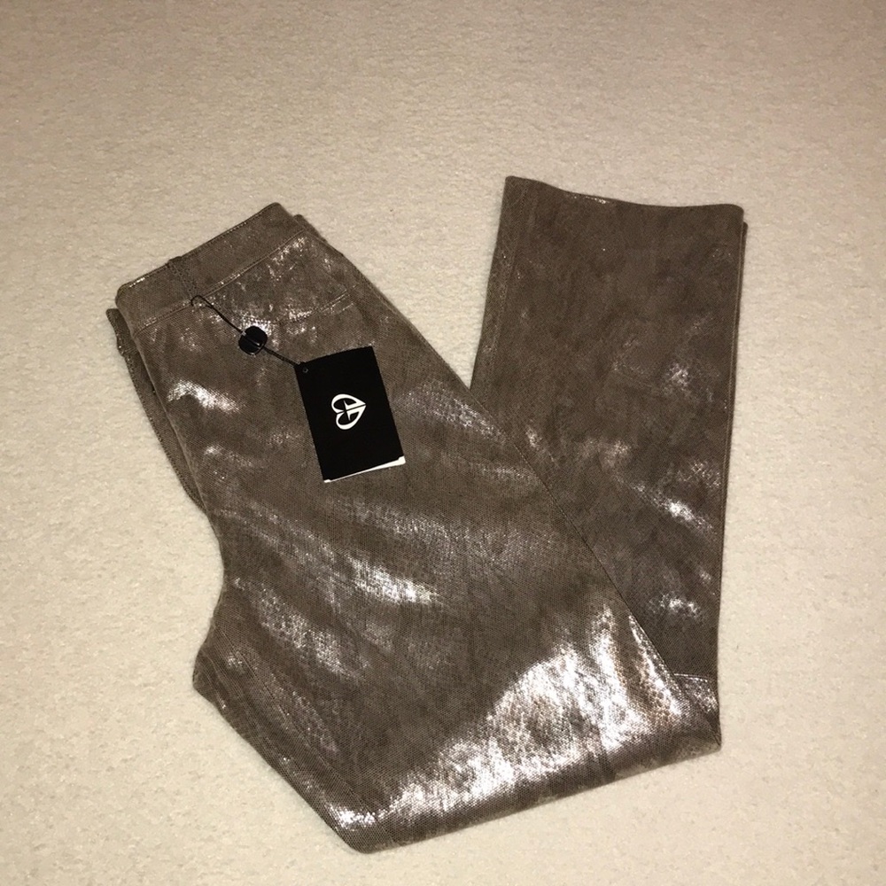 ST JOHN LEATHER PANTS